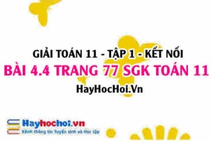 Giải bài 4.4 trang 77 Toán 11 tập 1 SGK Kết nối tri thức